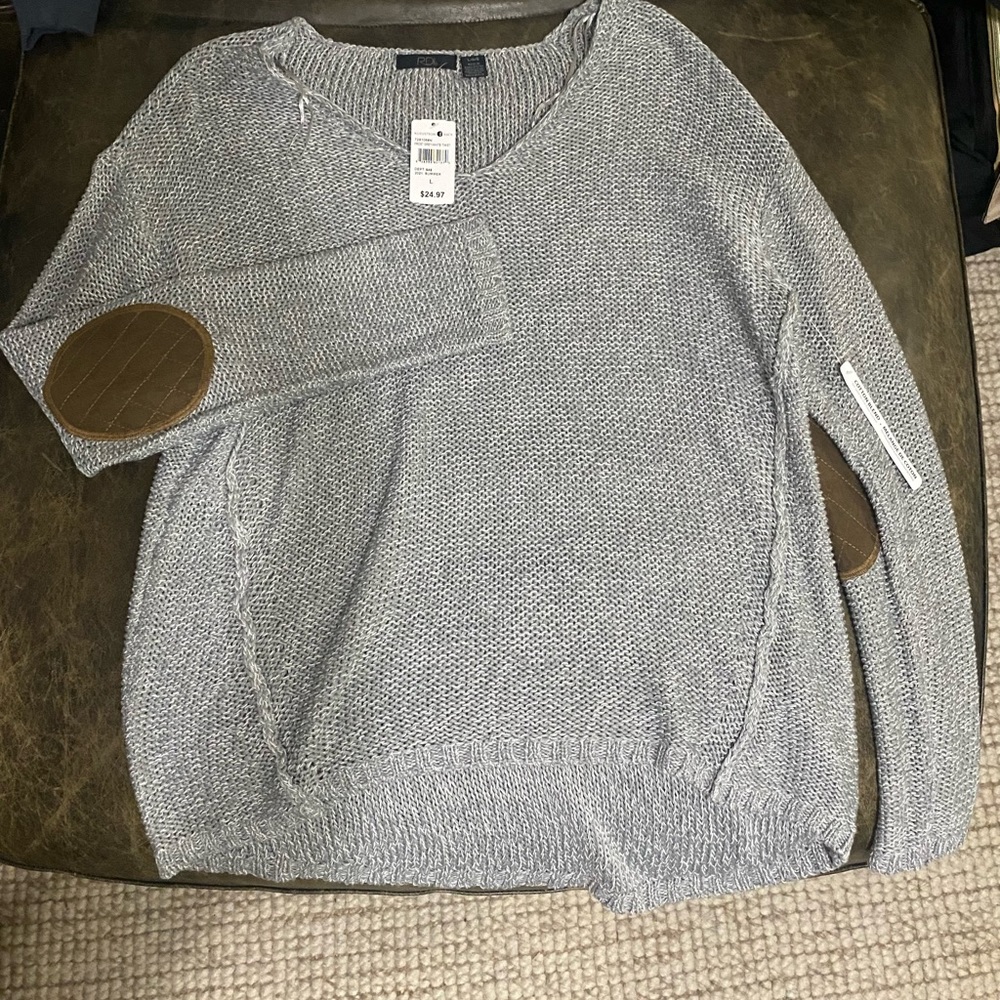 Nordstrom Rack Grey RDI Sweater with elbow patch